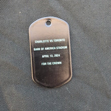 Load image into Gallery viewer, 4/13 CLTFC vs. Toronto Dog Tag