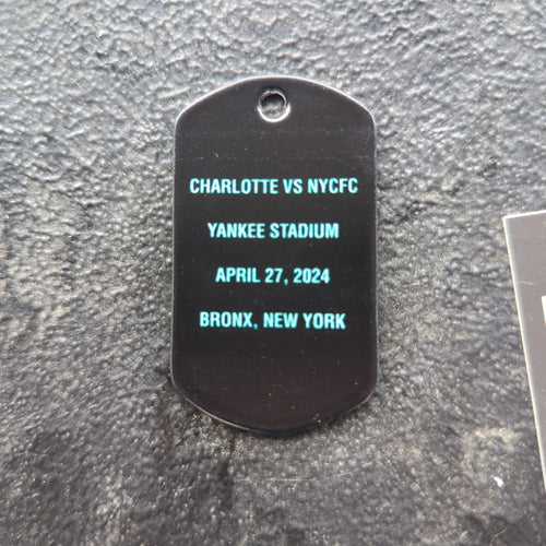 4/27 Charlotte vs. NYCFC Dog Tag