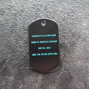 5/4 Charlotte vs. Portland Dog Tag