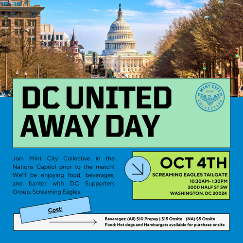 2025 DC United Away Day - Tailgate (Beverages only)