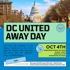 2025 DC United Away Day - Tailgate (Beverages only)
