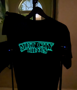 "Mint City Things" glow-in-the-dark shirt